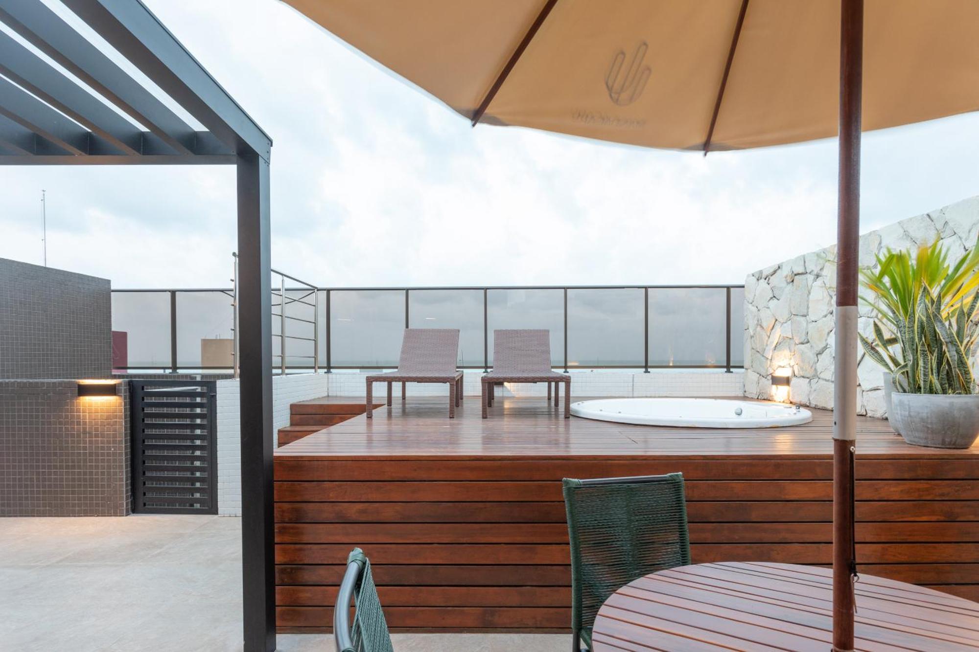 Cobertura Com Jacuzzi E Deslumbrante Vista Mar Apartment Joao Pessoa Exterior photo